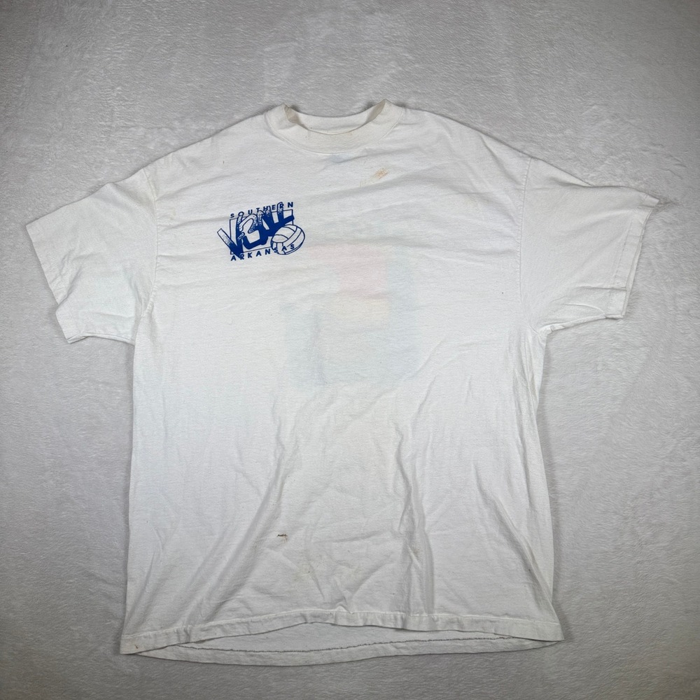 Vintage 1994 Southern‎ Arkansas Riderette Volleyball T Shirt X Large White